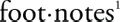 Footnotes Paper logo