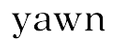 Yawn logo