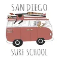 San Diego Surf School logo