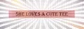 She Loves A Cute Tee logo