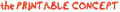THE PRINTABLE CØNCEPT™ logo