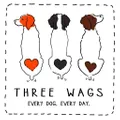 Three Wags logo