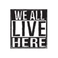 we all live here logo