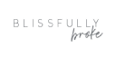 blissfully broke Logo